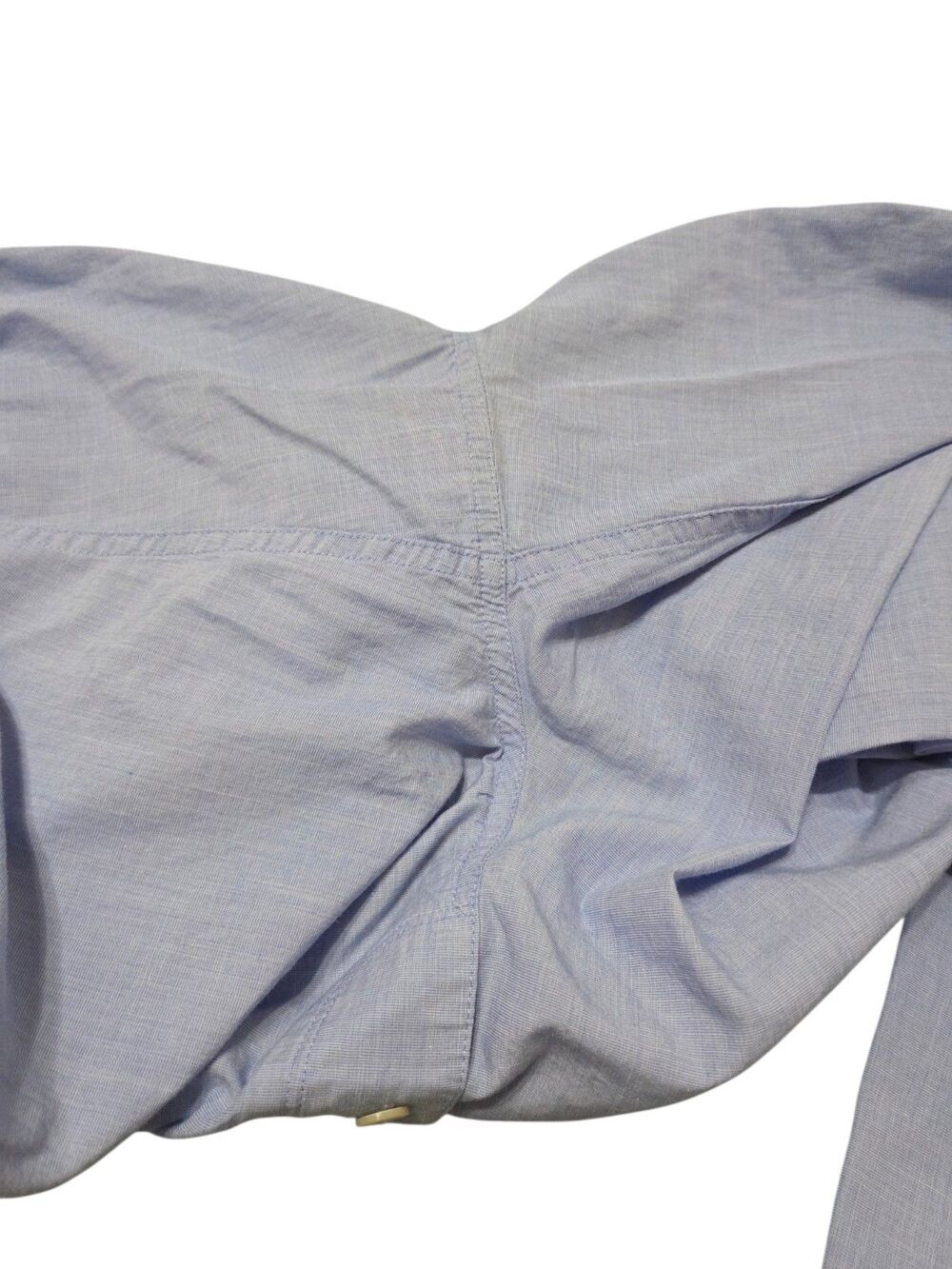 J.Crew Cotton Pajama Set Womens M Blue Piped 2 Piece Quiet Luxury Cozy G16.2 - Picture 14 of 15